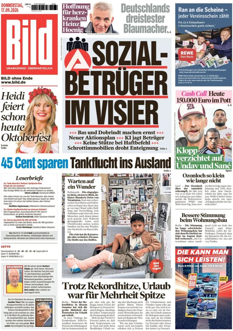 Prima pagina Bild